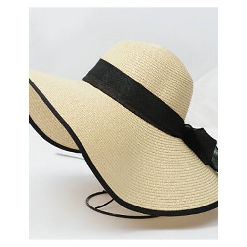 Women base polyester sun hat, solid color