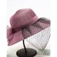 Women active basic cute artificial mesh sun hat, solid color