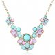 Women cubic zirconia necklace retro fashion, resin