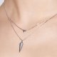 Female layered necklaces, plated steel, tiny silver, silver jewelry daily necklace