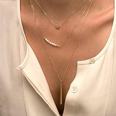 Women noose pearl necklace, pearl, fashion jewelry alloy necklace, leisure