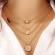 Women hierarchical multi-layer necklace pendant necklace fashion jewelry