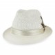 Poly Braided Fedora Hat