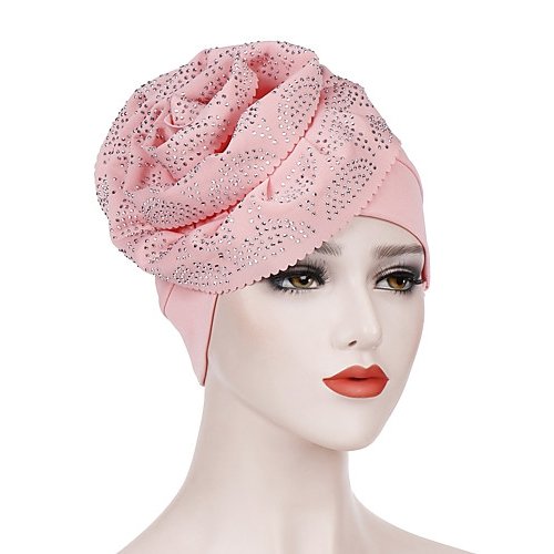 Women base polyester cap, solid color light