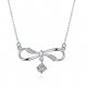 Women cubic zirconia sterling silver necklace geometry necklace jewelry