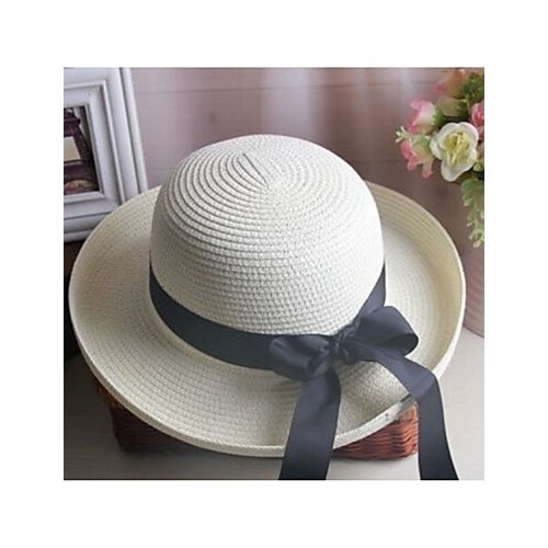 Women base polyester sun hat, solid color