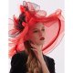 Female party cute chiffon lace soft hat sun hat, flower