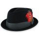 "The Ave" Fur Felt Pork Pie Hat