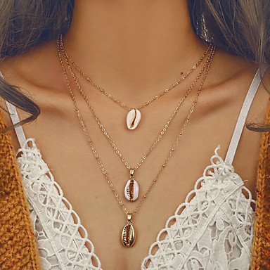 Women stratified layered necklaces, romantic, lovely alloy jewelry necklace