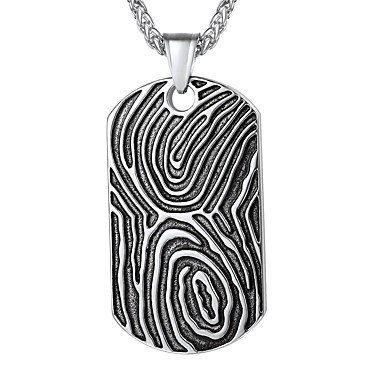 Man pendant necklace stainless steel jewelry sterling silver necklace