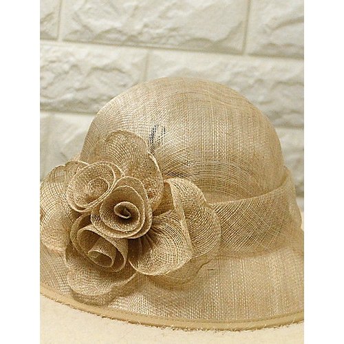 Female holiday polyester sun hat, solid color