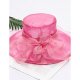 Women casual fashion activities basic cute rayon sun hat flower