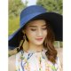 Female active straw hat, solid color