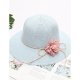 Women basic cute straw lace straw hat, floral