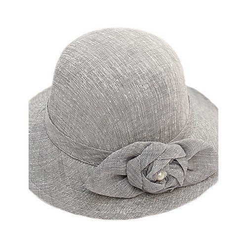 Women party basic cute cotton straw hat sun hat, color block