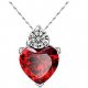 Women Cubic Zirconia CZ Pendant Necklace Jewelry