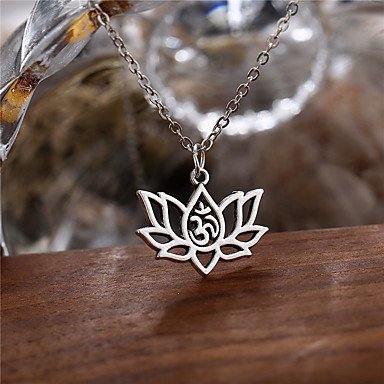 Women long pendant necklace, Charm Necklace, flowers, simple, lovely fashion jewelry silver necklace