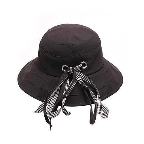 Female work vitality basic cotton sun hat