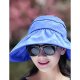 Female basic cotton sun hat, solid color