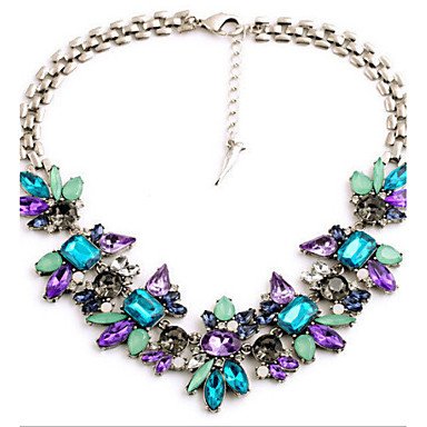 Female fashion colorful necklace, necklace jewelry