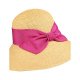 Female basic straw hat solid color