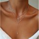 Layered necklaces, romantic, stylish alloy, silver necklace jewelry