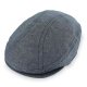 Cotton Chambray Flat Cap