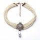 Women layered necklace beads, imitation pearls women, fashion, simple 40 + 8 cm necklace jewelry daily