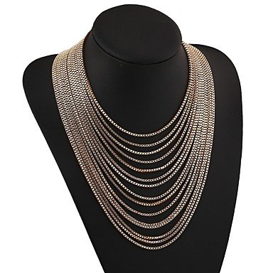 Women layered necklace jewelry