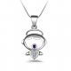 Female necklace pendant necklace, diamond, fashion jewelry silver necklace daily